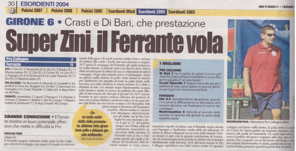 Da SPRINT E SPORT (ANNO 59 NUMERO 41 DEL 02-11-2015) PAG. 30