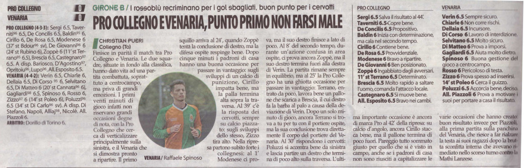 Da SPRINT E SPORT (ANNO 59 N° 42 DEL 8-11-2015